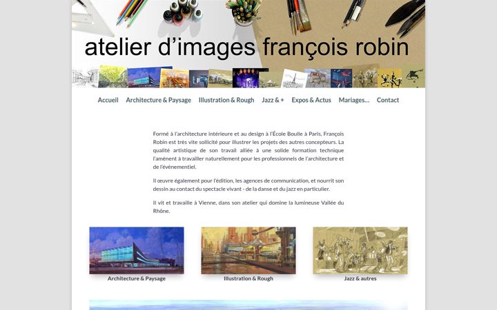 Screenshot of francois-robin.fr