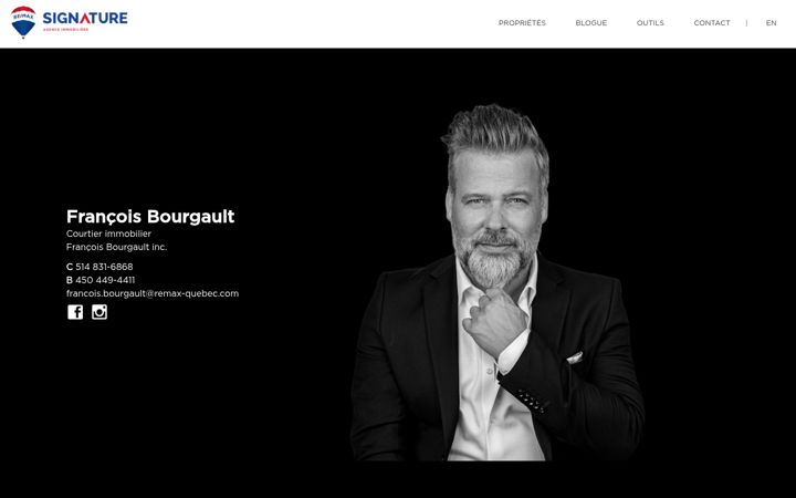 Screenshot of francoisbourgault.com
