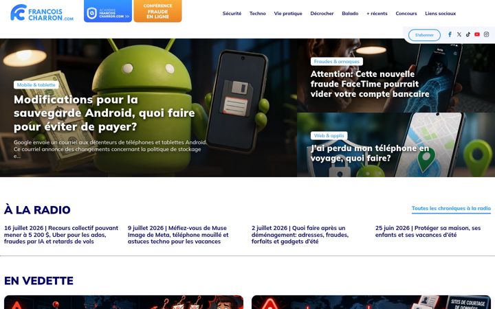 Screenshot of francoischarron.com