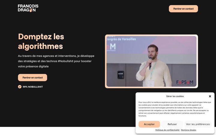 Screenshot of francoisdragon.com