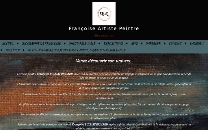 Screenshot of francoise-artistepeintre.com