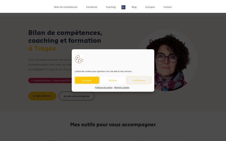 Screenshot of francoisebourgouin.com