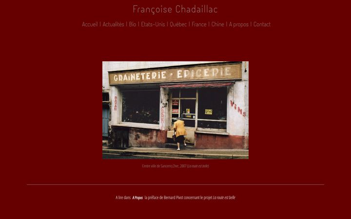 Screenshot of francoisechadaillac.com