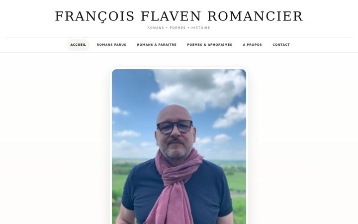 Screenshot of francoisflavenromancier.com