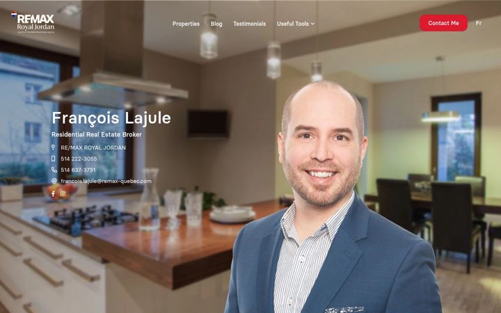 Screenshot of francoislajule.ca
