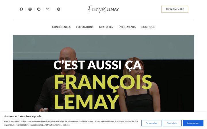 Screenshot of francoislemay.ca