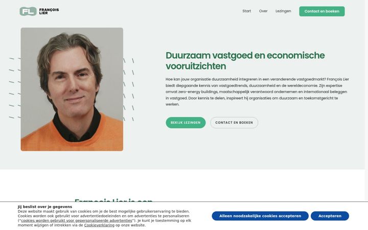 Screenshot of francoislier.nl