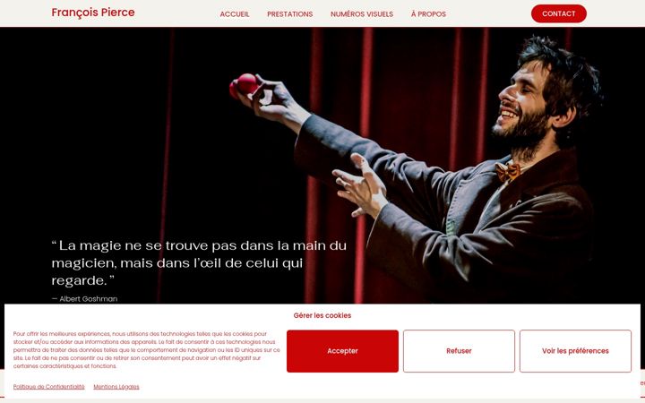 Screenshot of francoispierce.com