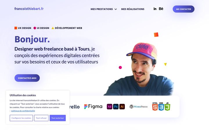 Screenshot of francoisthiebart.fr
