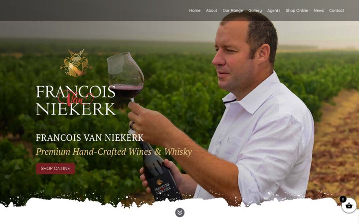 Skærmbillede af francoisvanniekerk.co.za