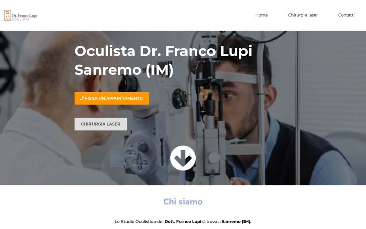 Zrzut ekranu francolupioculista.it