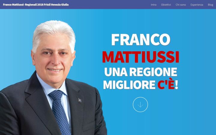 Screenshot of francomattiussi.it