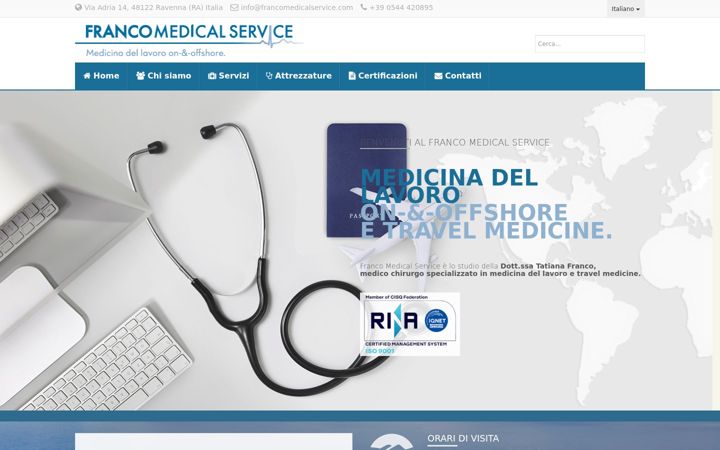 Screenshot of francomedicalservice.com
