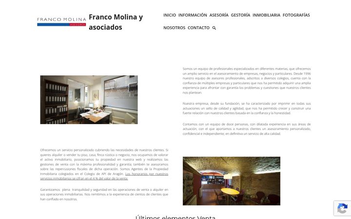 Screenshot of francomolina.es