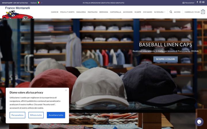 Screenshot of francomontanelli.com