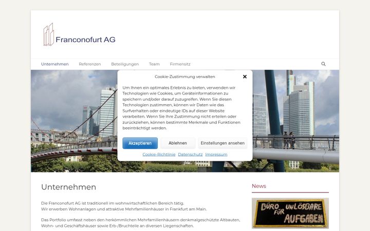 Screenshot of franconofurt.de