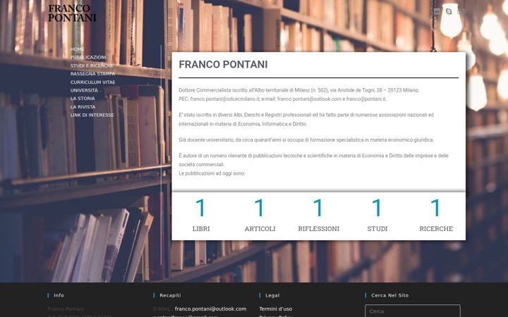 Zrzut ekranu francopontani.it