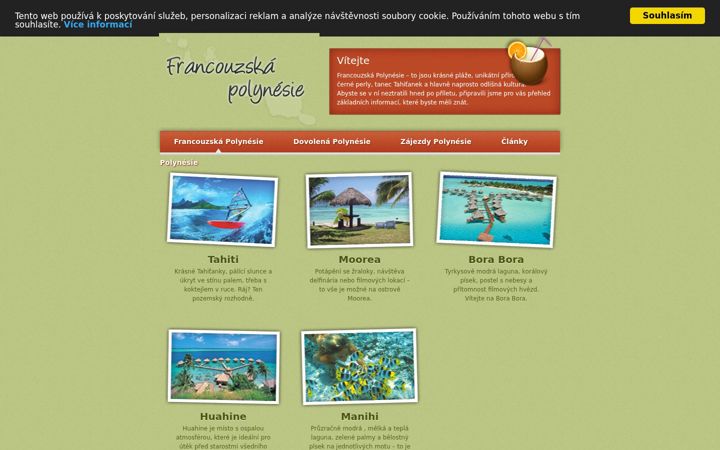 Screenshot του francouzska-polynesie.info
