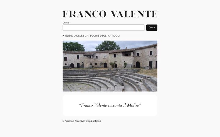 Screenshot of francovalente.it