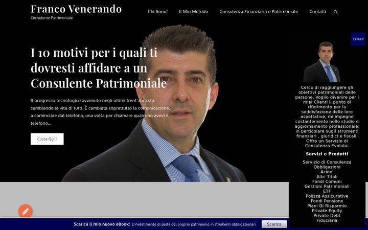 Screenshot of francovenerando.it