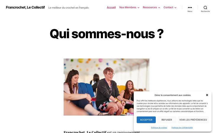 Screenshot of francrochet-lecollectif.com