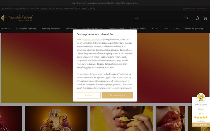 Screenshot of francuskieperfumy.pl