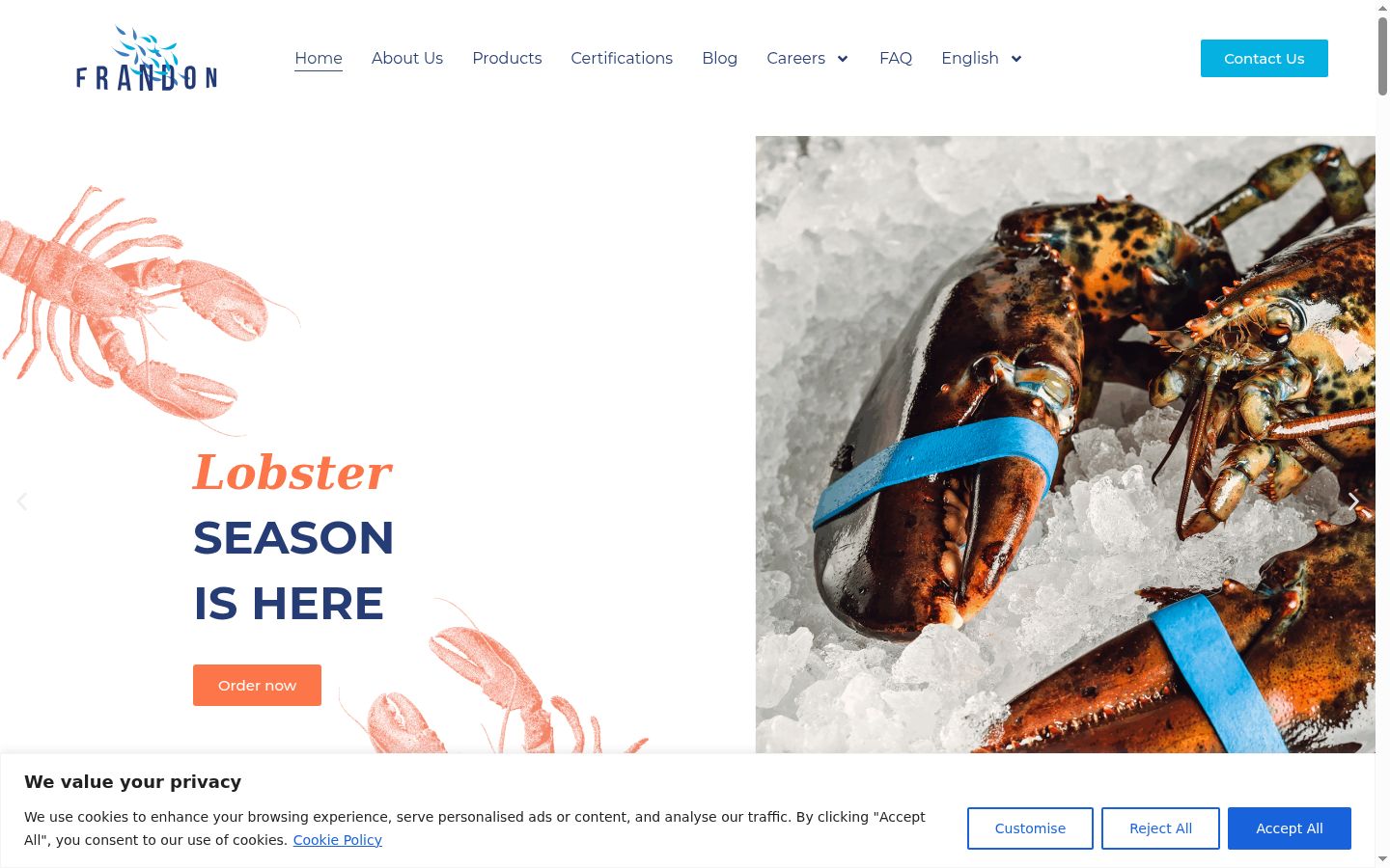 Sutikimo reklamjuostės, rodytos prieš bet kokią sąveiką, ekrano kopija