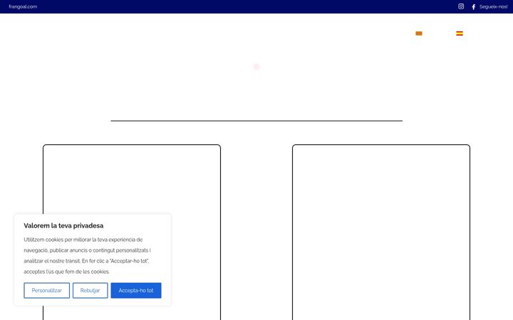 Screenshot of frangoal.com