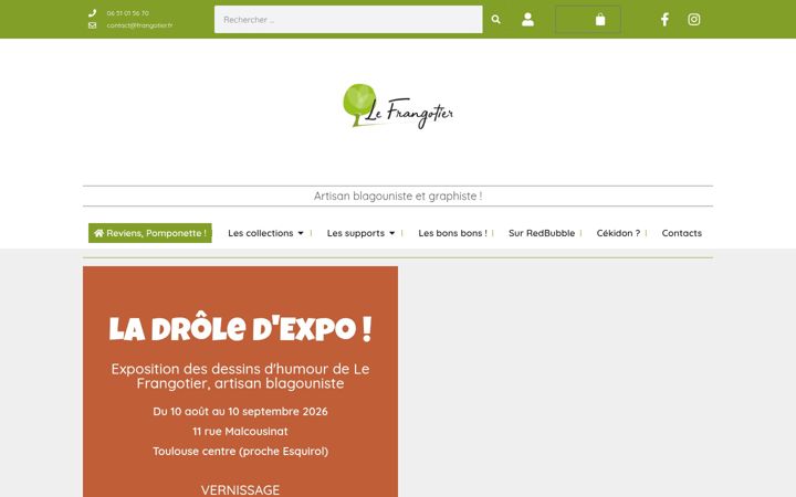 Screenshot of frangotier.fr
