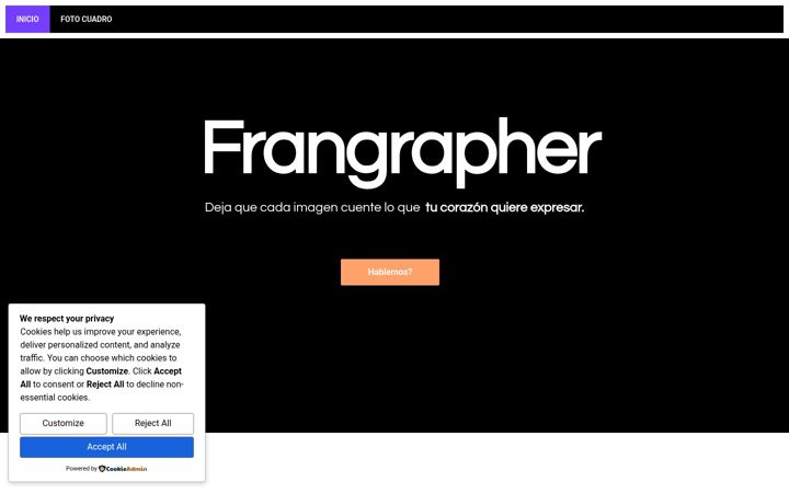 Screenshot of frangrapher.com