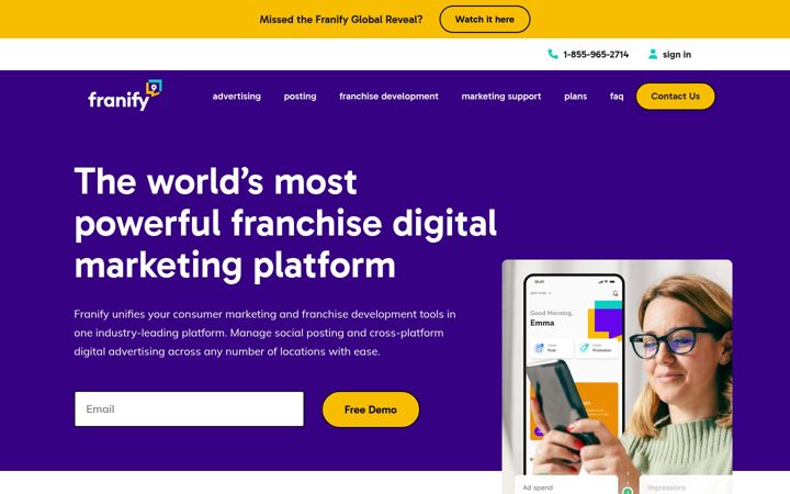 Screenshot of franify.com