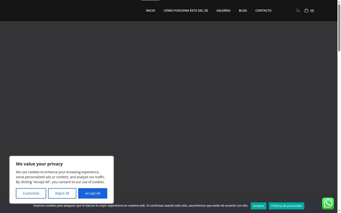 Screenshot van de toestemmingsbanner zoals getoond vóór enige interactie