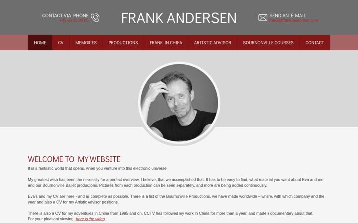 Screenshot of frank-andersen.com