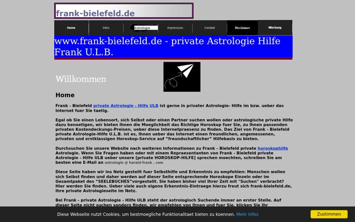 Screenshot of frank-bielefeld.de