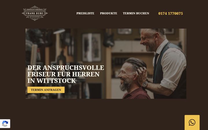 Screenshot of frank-dube.de