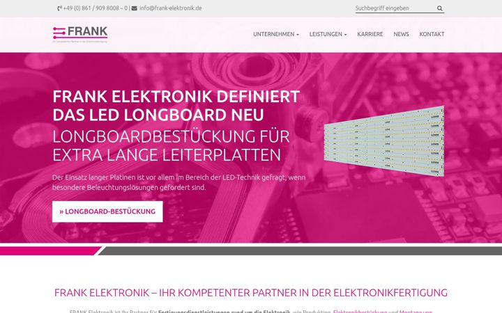 Captura de ecrã de frank-elektronik.de
