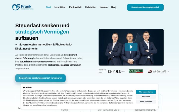 Captura de ecrã de frank-finanzplanung.de