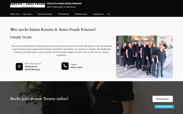 Captura de ecrã de frank-friseure.de