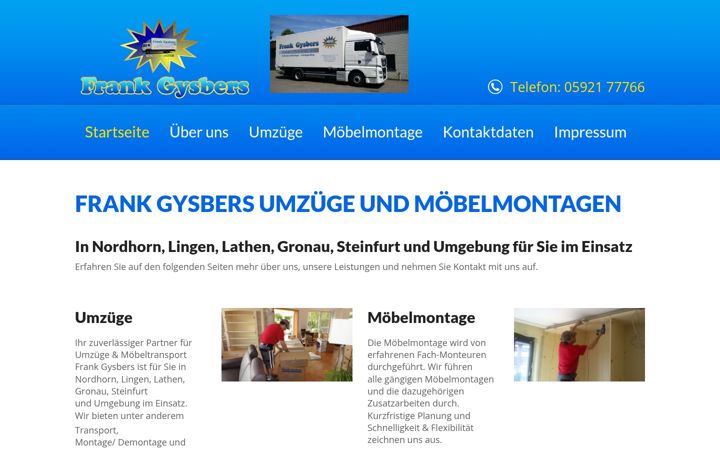 Skærmbillede af frank-gysbers.de