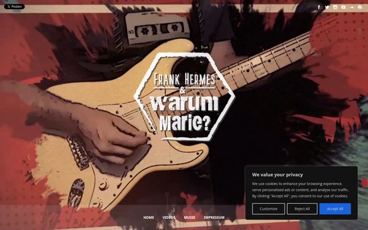 Captura de ecrã de frank-hermes.de