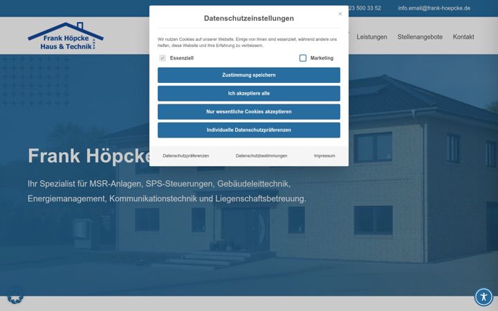 Snímek obrazovky frank-hoepcke.de
