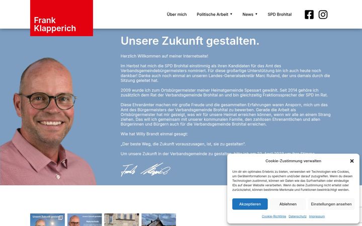 Screenshot of frank-klapperich.de