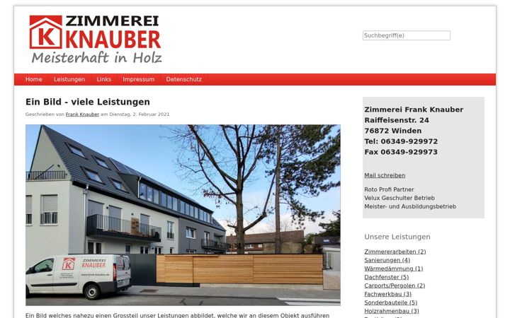 Screenshot of frank-knauber.de