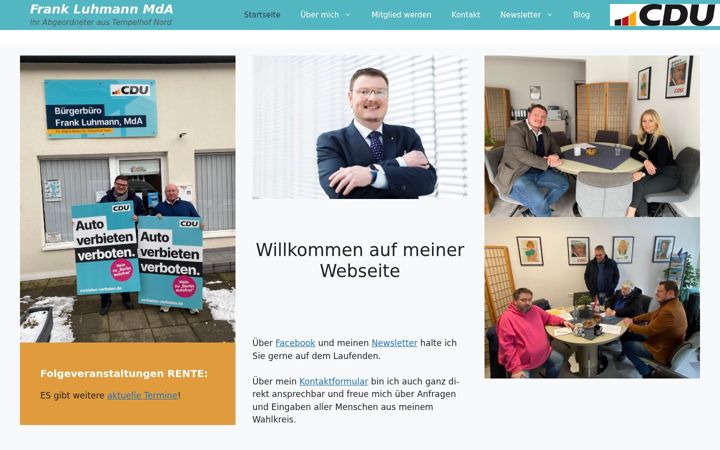 Screenshot of frank-luhmann.de