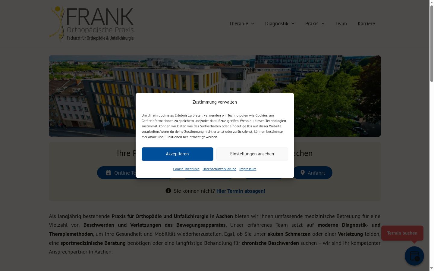 Snímek obrazovky baneru souhlasu zobrazeného před jakoukoli interakcí
