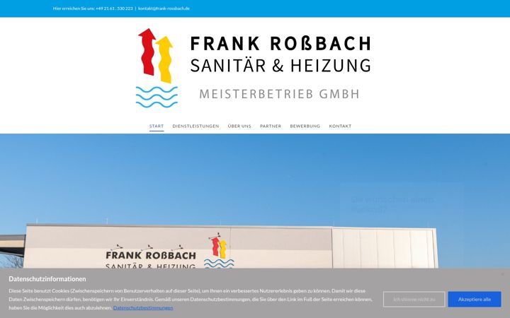 Snímek obrazovky frank-rossbach.de