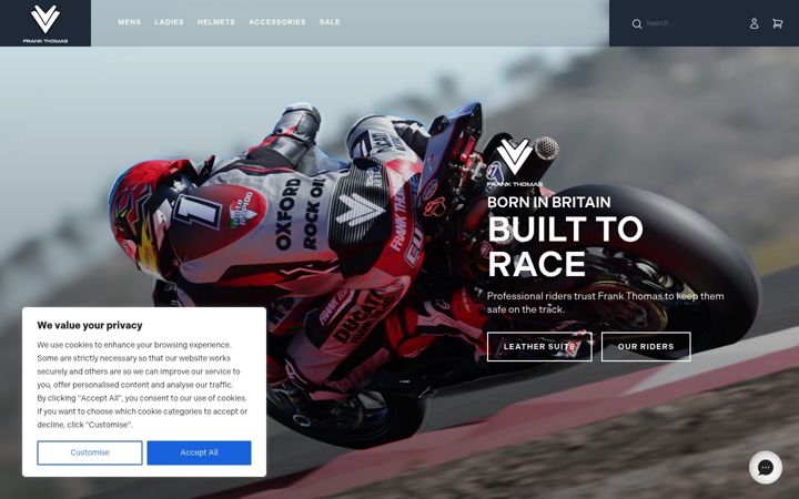 Screenshot of frank-thomas.co.uk