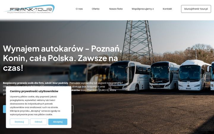 Screenshot of frank-tour.pl