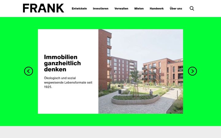 Snímek obrazovky frank.de
