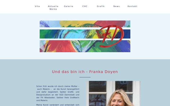 Screenshot von frankadoyen.de